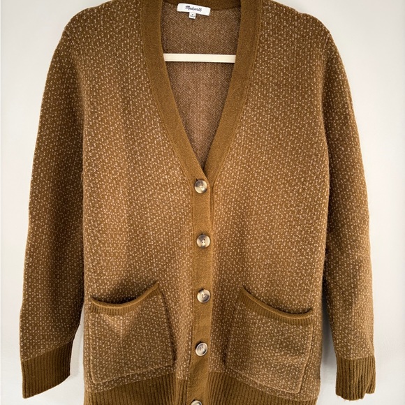 Madewell Sweaters - Madewell Brown Button-Up Cardigan